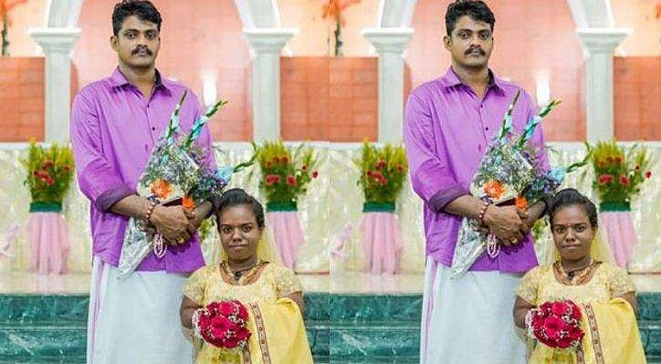 'പ്രണയത്തിന് ഒന്നും തടസമല്ല, സ്‌നേഹമാണ് വലുത്'; ആറടി പൊക്കക്കാരന് മൂന്നടിക്കാരി വധു; ഹൃദയം തൊട്ട പ്രണയകഥ