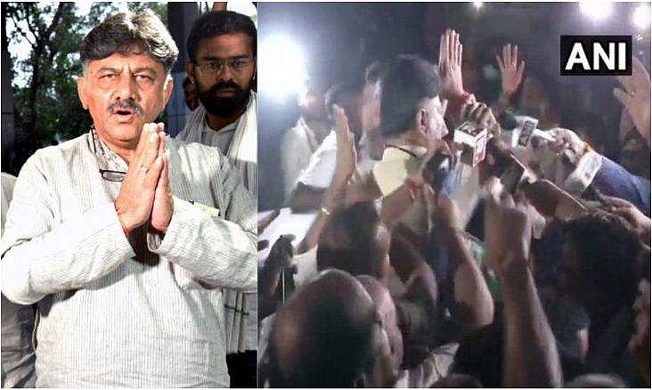 കര്‍ണാടകയില്‍ വ്യാപക പ്രതിഷേധം; ബസുകള്‍ക്ക് നേരേ കല്ലെറിഞ്ഞും റോഡ് ഉപരോധിച്ചും പ്രവർത്തകർ, ശാന്തരാകാൻ പറഞ്ഞ് ശിവകുമാർ 