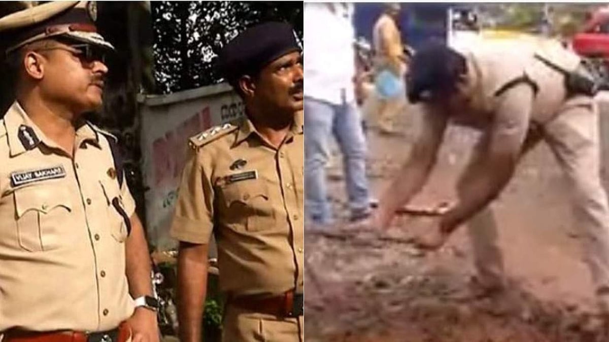 കൊച്ചിയിലെ കുരുക്കഴിക്കാന്‍ കമ്മീഷണര്‍ നേരിട്ടെത്തി, കുഴികള്‍ അടച്ച് പൊലീസ്; മാതൃകാ നടപടിക്ക് സല്യൂട്ട് 