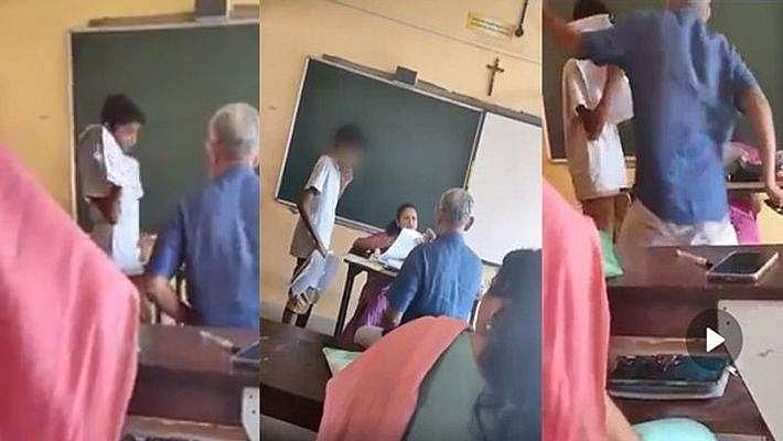 മാര്‍ക്ക് കുറഞ്ഞു; അധ്യാപിയ്ക്ക് മുന്നില്‍ രക്ഷിതാവിന്റെ ക്ഷോഭപ്രകടനം; 'മുഖത്തടിച്ചു'