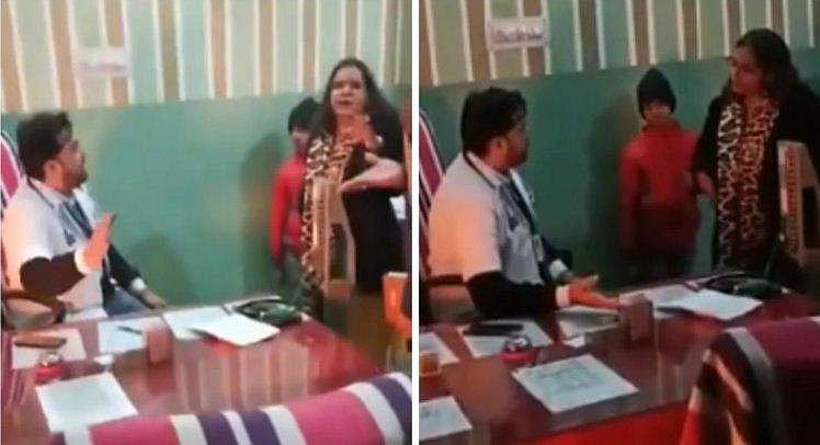 കസേരയെ ചൊല്ലി തമ്മിലടിച്ച് ഡോക്ടറും സബ് കളക്ടറും; രൂക്ഷമായ വാക്‌പോര്; വീഡിയോ വൈറല്‍