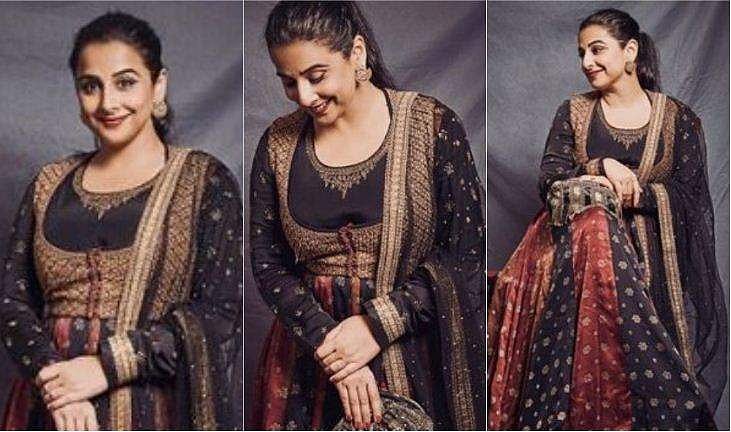  വെയിസ്റ്റ്കോട്ട് അനാർക്കലിയിൽ സ്റ്റൈലിഷായി വിദ്യാബാലൻ; സോഫ്റ്റ് ഗ്ലാം ലുക്ക് വൈറൽ 