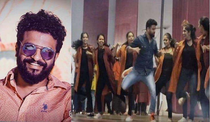 വിമണ്‍സ് കോളജിലെ സുന്ദരിമാര്‍ക്കൊപ്പം നീരജിന്റെ തകര്‍പ്പന്‍ ഡാന്‍സ്, വൈറലായി വിഡിയോ