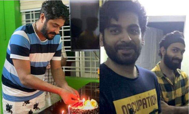 പിറന്നാൾ കേക്കുമായി അങ്കമാലിയിലെ വീട്ടിൽ; പെപ്പേയെ ഞെട്ടിച്ച് ആദിലും സർജാനോയും; വിഡിയോ