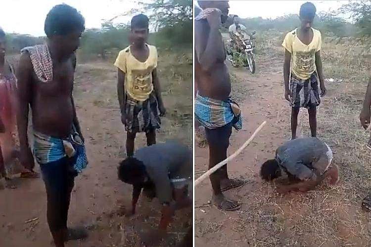 പറമ്പില്‍ ആട് കയറി, ദലിതനെ കാല് പിടിച്ച് മാപ്പ് പറയിച്ചു; ഏഴ് പേര്‍ അറസ്റ്റില്‍ 