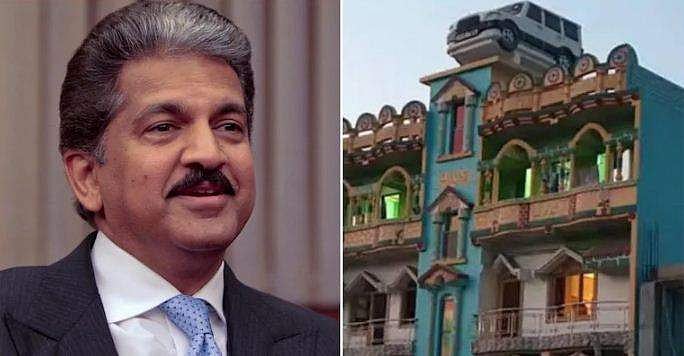 കന്നി കാറിന്റെ രൂപത്തിൽ വാട്ടർ ടാങ്ക്; വീടിന്റെ മേൽക്കൂരയിലെ സ്കോർപിയോ കണ്ട് അഭിനന്ദിച്ച് ആനന്ദ് മഹീന്ദ്ര 