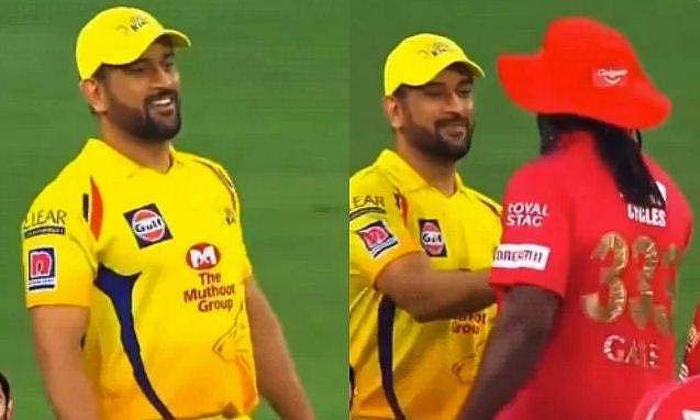 ഗ്രൗണ്ടില്‍ ഗെയ്‌ലിന്റെ നടത്തം അനുകരിച്ച് ധോനി, വൈറലായി വീഡിയോ