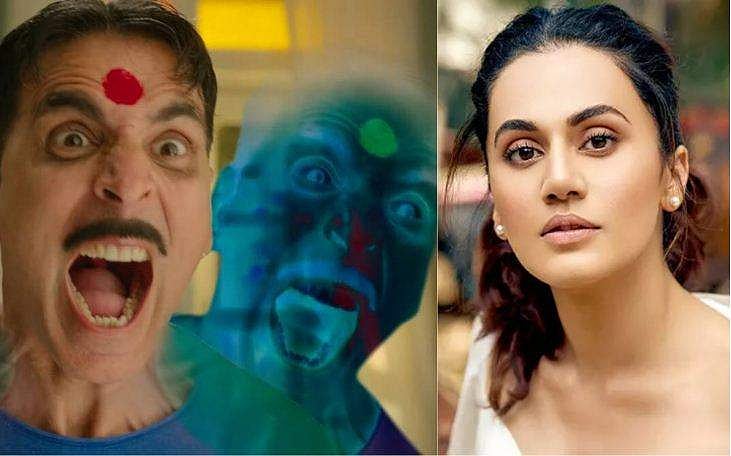'ഞാൻ ശരിക്കും നിരാശയിലാണ്', 'കാഞ്ചന'യായി അക്ഷയ്കുമാറിനെ കണ്ട് തപ്സി; ട്രെയിലർ 