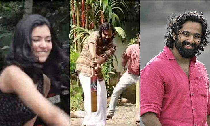 ഉണ്ണി മുകുന്ദനെ 'എറിഞ്ഞു വീഴ്ത്തി' അഞ്ജു; മേപ്പടിയാൻ സെറ്റിൽ പൊരിഞ്ഞ പോരാട്ടം; വിഡിയോ