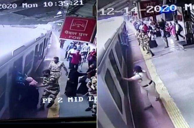 ആറ് വയസുകാരി ട്രെയിനിനകത്ത്, തിരക്കിൽപെട്ട് ഉമ്മ പ്ലാറ്റ്ഫോമിൽ കുടുങ്ങി; പൊന്നുമോളെ അമ്മയുടെ കൈയിലെത്തിച്ച് വനിതാ കോൺസ്​റ്റബിൾ, അപകടം ഒഴിവായി