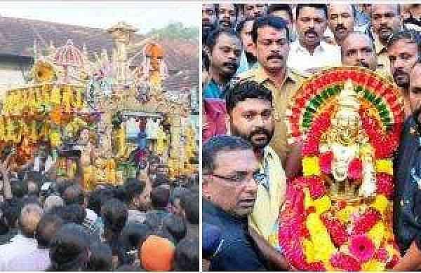 തങ്ക അങ്കി രഥഘോഷയാത്ര പുറപ്പെട്ടു, ശനിയാഴ്ച വൈകിട്ട് സന്നിധാനത്തെത്തും