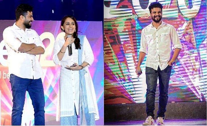 നീരജിനെ കാണാൻ അവധിയെടുത്ത് ഭാര്യയെത്തി; സ്റ്റേജിൽ സർപ്രൈസൊരുക്കി താരം, വിഡിയോ 