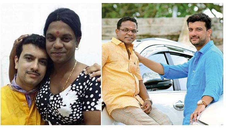 പിഷാരടിയുടെയും ധര്‍മ്മജന്റെയും ഒരു കഴിഞ്ഞുപോയ സേവ് ദി ഡേറ്റ്; ചിരിപ്പൂരമായി ഈ വൈറല്‍ ചിത്രം 