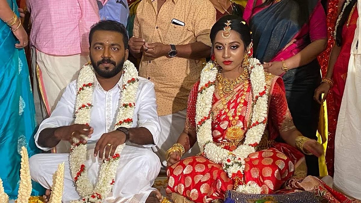 നടന് വിഷ്ണു ഉണ്ണികൃഷ്ണന് വിവാഹിതനായി; വധു ഐശ്വര്യ