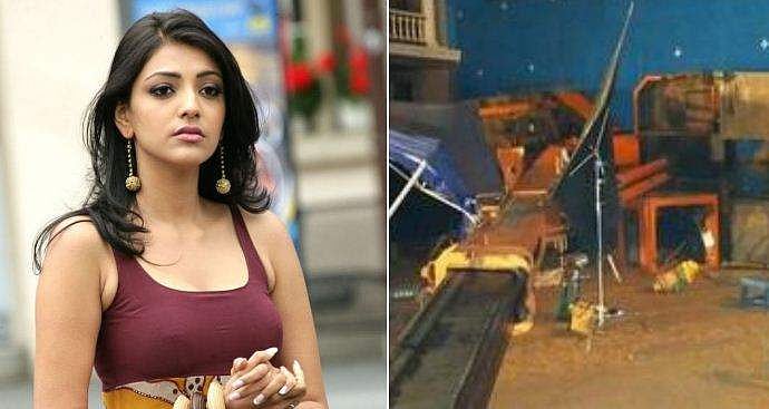 'ആ നിമിഷം എന്റെ ജീവന്‍ ബാക്കി വച്ചു, അതുകൊണ്ട് എനിക്ക് ഈ ട്വീറ്റ് ചെയ്യാനായി'; കമലിന്റെ സെറ്റിലെ അപകടത്തിന്റെ ഞെട്ടലിൽ കാജൽ