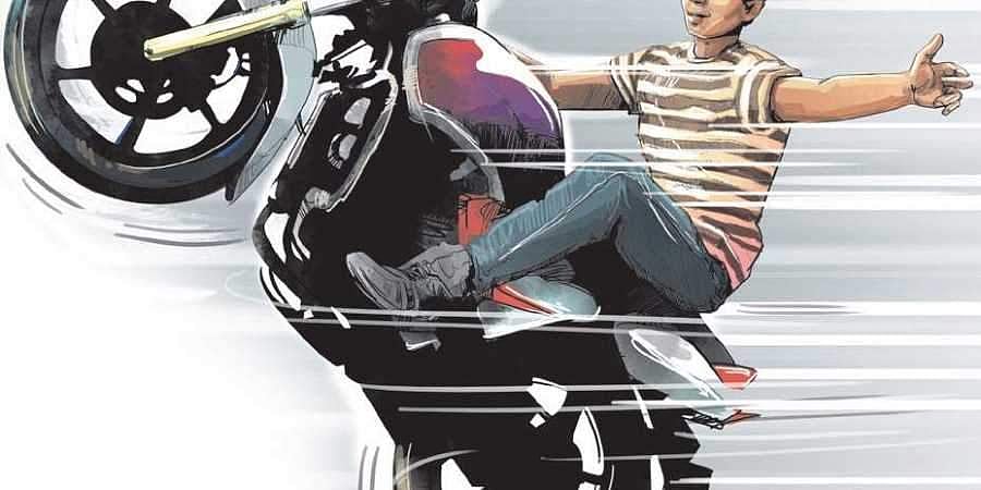 കൈ കാണിച്ചിട്ടും വിദ്യാര്‍ഥി നിര്‍ത്താതെ പോയി; 12,500 രൂപ പിഴയിട്ട് പൊലീസ്