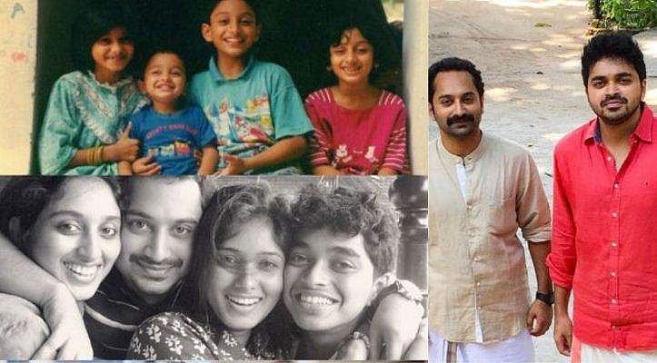 ഫഹദും ഫർഹാനും സഹോദരിമാർക്കൊപ്പം, അന്നും ഇന്നു; ചിത്രങ്ങൾ  