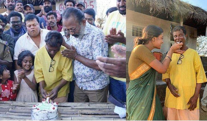 ഇന്ദ്രന്‍സിന് 64ാം പിറന്നാള്‍;  സര്‍പ്രൈസ് ഒരുക്കി സ്റ്റേഷന്‍-5 അണിയറ പ്രവര്‍ത്തകര്‍; ചിത്രങ്ങള്‍