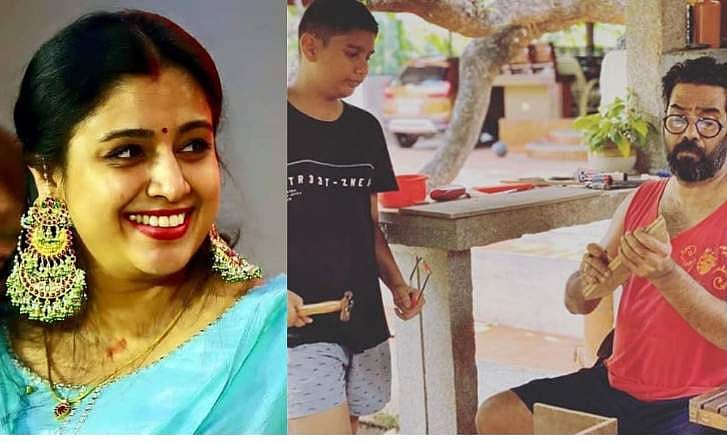 മകനൊപ്പം ബിജു മേനോന്റെ മരപ്പണി; കോവിഡ് കാലത്തെ ചിത്രം പങ്കുവെച്ച് സംയുക്ത