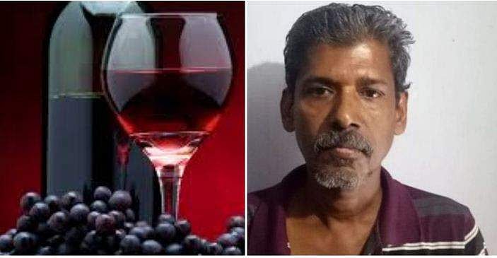 ഒരു ലിറ്റർ വൈൻ 180 രൂപയ്ക്ക് ; വൻ വൈൻ ശേഖരം പിടികൂടി ; മധ്യവയസ്കൻ അറസ്റ്റിൽ