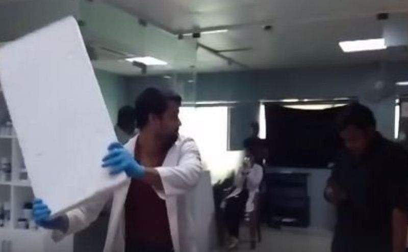 ഷൂട്ടിങ് ഇടവേളയില്‍ നടന്ന 'അടി'; ഇതാണ് ഫോറന്‍സിക്കിലെ യഥാര്‍ത്ഥ സൈക്കോ: വിഡിയോ