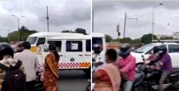 വിഐപി അല്ലേ പ്രധാനി ! ; ഉന്നതന് കടന്നുപോകാന്‍ അംബുലന്‍സിനെ അടക്കം തടഞ്ഞുവെച്ച് പൊലീസ് ( വീഡിയോ)