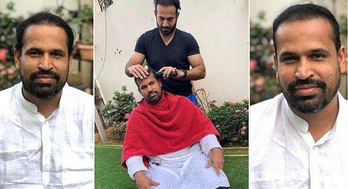 'ബൗളിങിലും ബാറ്റിങിലും മാത്രമല്ല, ഇതിലും നല്ല പിടിയാ'; ഇർഫാൻ പഠാന്റെ മറ്റൊരു വേഷം