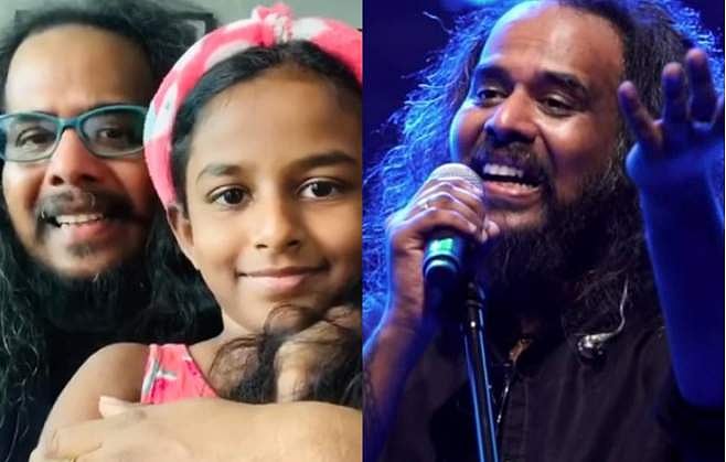 'ഇത് ശ്രേയയുടെ അപ്പ, അവൾക്കു വേണ്ടി പാടിയത്'; മകളെ മടിയിലിരുത്തി ​ഹരീഷിന്റെ പാട്ട്, വിഡിയോ  