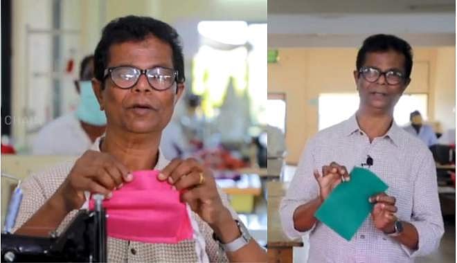 ഫെയ്‌സ് മാസ്‌ക് എങ്ങനെ വീട്ടില്‍ നിര്‍മ്മിക്കാം? തയ്യല്‍ പഠിപ്പിച്ച് ഇന്ദ്രന്‍സ്, വിഡിയോ 