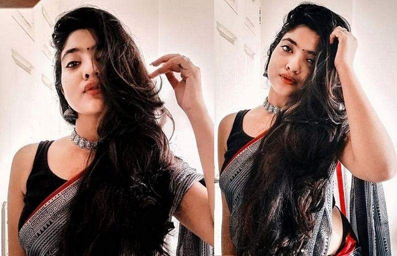 സാരിയിൽ തിളങ്ങി ​ഗപ്പി സുന്ദരി; വൈറലായി ചിത്രങ്ങൾ