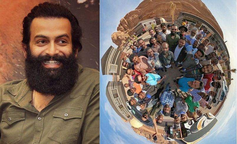 ജോർദാനിലെ ആടുജീവിതത്തിന് പാക്കപ്പ്, സന്തോഷ വാർത്ത പങ്കുവെച്ച് പ‌ൃഥ്വിരാജ്