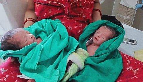 കോവിഡ് സ്ഥിരീകരിച്ച യുവതി ഇരട്ടക്കുട്ടികള്‍ക്ക് ജന്മം നല്‍കി