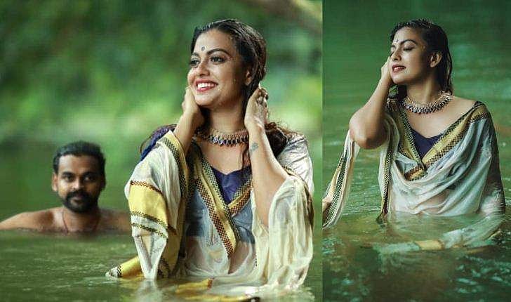'ആറ്റിൽ നല്ല അടിയൊഴുക്കുള്ള ദിവസമായിരുന്നു, എന്റെ സുരക്ഷയ്ക്കായി ചേട്ടൻ വെള്ളത്തിൽ മുങ്ങിനിന്നു'; വിഡിയോ പങ്കുവെച്ച് അനുശ്രീ