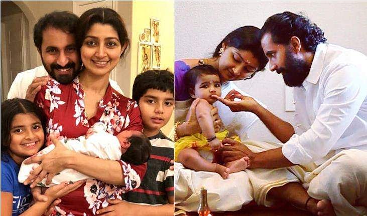 രാജകുമാരിക്ക് ചോറൂണ്, രൂചിയുടെ ലോകത്തേക്ക് ഐശ്വര്യ; ചിത്രങ്ങൾ പങ്കുവച്ച് ദിവ്യ ഉണ്ണി