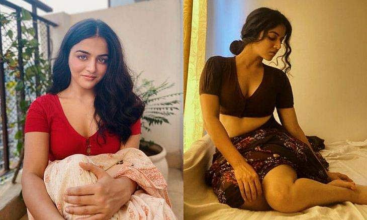 അമ്മയുടെ സാരിക്ക് മോഡേൺ ട്വിസ്റ്റ്, ഗ്ലാമർ ഫോട്ടോഷൂട്ടുമായി നടി വാമിഖ; ചിത്രങ്ങൾ 