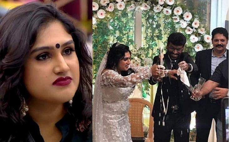 നടി വനിത വിജയകുമാർ വിവാഹിതയായി; ബിഗ് ബോസ് താരത്തിന്റെ മൂന്നാം വിവാഹം