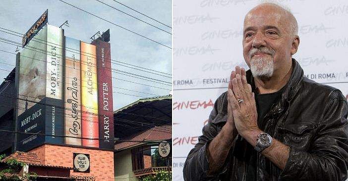 ആൽക്കെമിസ്റ്റും ആടുജീവിതവും; പുസ്തക ഷെൽഫിന്റെ മാതൃകയിൽ ആലുവയിൽ ബുക്ക്സ്റ്റാൾ; ഫോട്ടോ ട്വീറ്റ് ചെയ്ത് പൗലോ കൊയ്‌ലോ