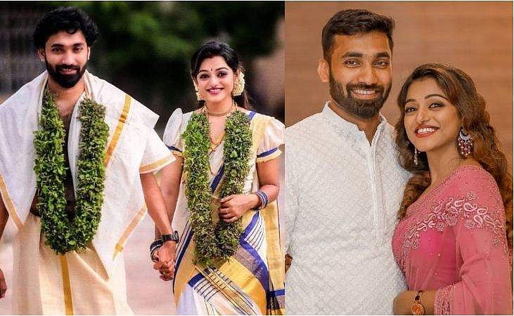 അവതാരകയും നടിയുമായ മീര അനിൽ വിവാഹിതയായി, വരൻ വിഷ്ണു; ചിത്രങ്ങൾ