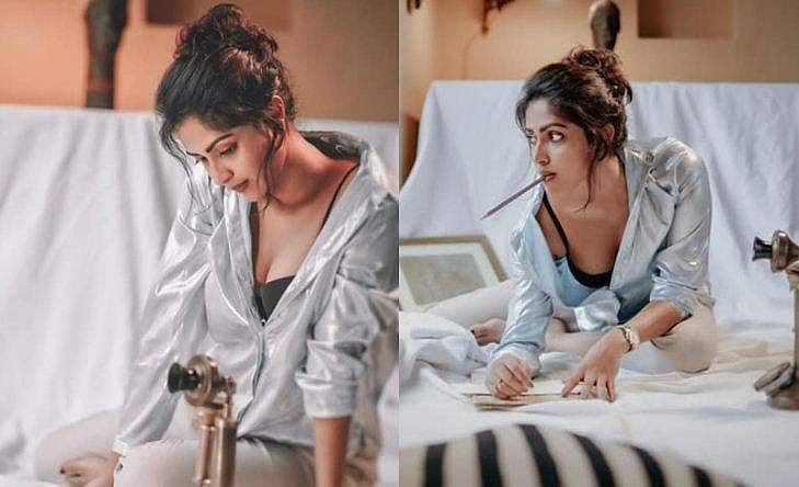 ​ഗ്ലാമർ ലുക്കിൽ പ്രണയക്കുറിപ്പെഴുതുന്ന അമല പോൾ; വൈറലായി ഫോട്ടോഷൂട്ട് ചിത്രങ്ങൾ
