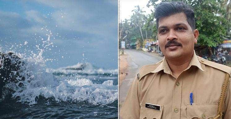 കടലിൽ ചാടി ജീവനൊടുക്കാൻ യുവതിയുടെ ശ്രമം; ആർത്തലച്ചെത്തിയ തിരയെ വകവയ്ക്കാതെ പൊലീസുകാരന്റെ സാഹസിക രക്ഷപ്പെടുത്തൽ; കൈയടി