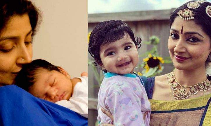 അമ്മ അണിഞ്ഞൊരുങ്ങിയെങ്കിലും പോസ് ചെയ്യുന്നത് കുഞ്ഞ് ഐശ്വര്യ; ചിത്രങ്ങൾ പങ്കുവച്ച് ദിവ്യ ഉണ്ണി 