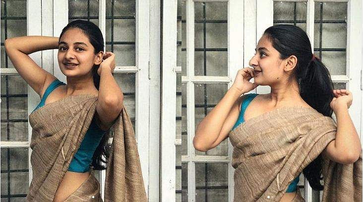 സാരിയിൽ സുന്ദരിയായി എസ്തർ; ചിത്രങ്ങൾ