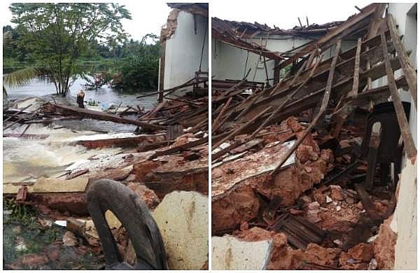 മടവീണു; വെള്ളം ഇരച്ചുകയറി; കരുവേലിയില്‍ 151 വര്‍ഷം പഴക്കമുള്ള പള്ളി തകര്‍ന്നു