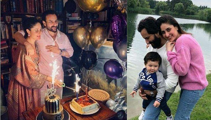 അന്‍പതാം പിറന്നാള്‍, ജീവിതത്തിലെ പ്രകാശമെന്ന് കരീന; നെറുകയില്‍ ചുംബിച്ച് സെയിഫും 