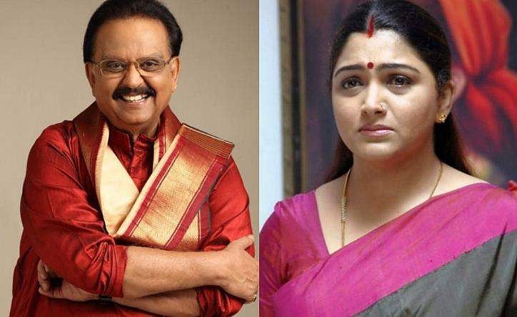'എസ് പിബി കൂടെയില്ലാത്ത ഒരു ദിവസം പോലുമില്ല, ദൈവത്തെപ്പോലെയാണ് കാണുന്നത്'; കണ്ണുനിറച്ച് ഖുശ്ബു; വിഡിയോ