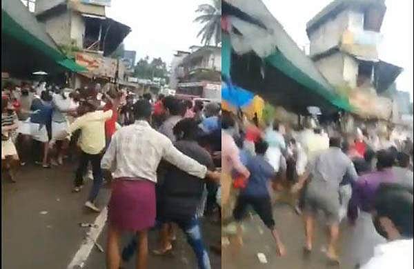 മീന്‍ വില്‍പ്പനയെച്ചൊല്ലി സംഘര്‍ഷം; പേരാമ്പ്ര മാര്‍ക്കറ്റില്‍ കൂട്ടത്തല്ല് (വിഡിയോ)