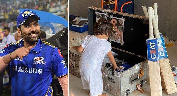 'ഡാഡി യുഎഇയിലേക്ക് പറക്കുന്നു; ഒരുക്കങ്ങളുടെ മേല്‍നോട്ടക്കാരി സമൈറ'- ഹൃദ്യമായ ചിത്രം പങ്കിട്ട് രോഹിത് ശര്‍മ