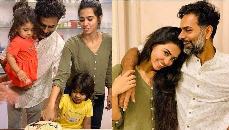 ഒന്നിച്ച് അഞ്ച് വർഷങ്ങൾ; മക്കൾക്കൊപ്പം കേക്ക് മുറിച്ച് അൽഫോൺസ് പുത്രനും ഭാര്യയും 