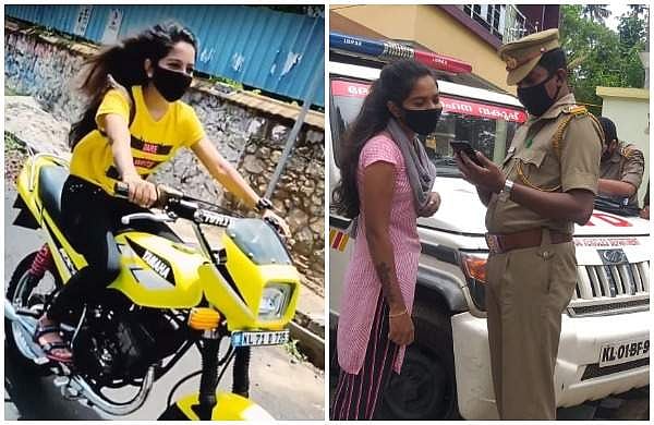 ഹെല്മറ്റ് ഇല്ല, രൂപമാറ്റം വരുത്തിയ ബൈക്കില് കറക്കം, വൈറല് വീഡിയോയ്ക്ക് പിന്നാലെ പെണ്കുട്ടിക്ക് 20,500രൂപ പിഴ