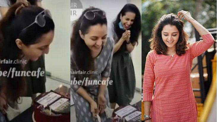 എത്ര ഊതിയിട്ടും കെടാതെ മെഴുകുതിരി; മഞ്ജുവിന് കൂട്ടുകാരി നൽകിയ പിറന്നാൾ 'പണി'; വിഡിയോ വൈറൽ